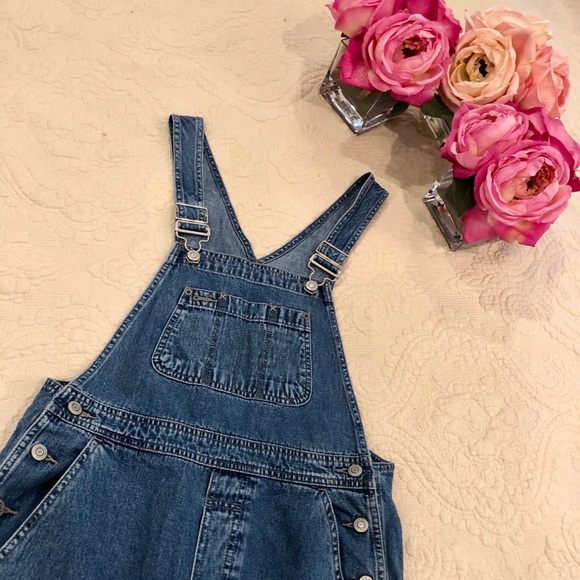 SOLD GAP 100% Cotton Wide Leg Overalls - Picture 2 of 8